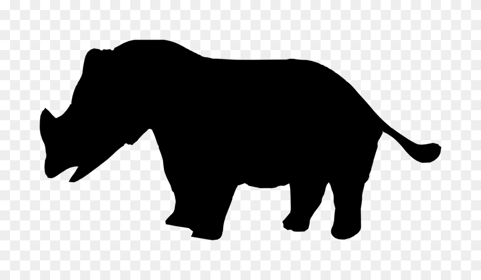 Rhinoceros Hippopotamus Indian Elephant African Elephant Elephants, Gray Png Image