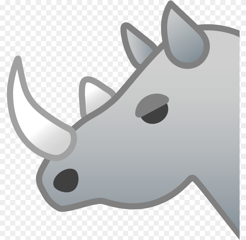 Rhinoceros Icon Noto Emoji Animals Nature Iconset Google Emoji Badak, Animal, Mammal, Wildlife, Smoke Pipe Png