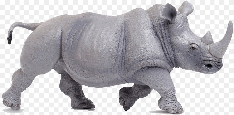 Rhinoceros Safari Ltd Toy, Animal, Wildlife, Mammal, Rhino Png Image