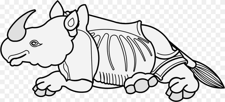 Rhinoceros Traceable Heraldic Art Big, Baby, Person, Head, Face Free Transparent Png