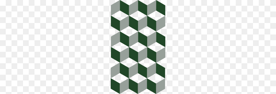 Rhomboids Cube Hexagon Pattern, Green, Texture Free Png Download