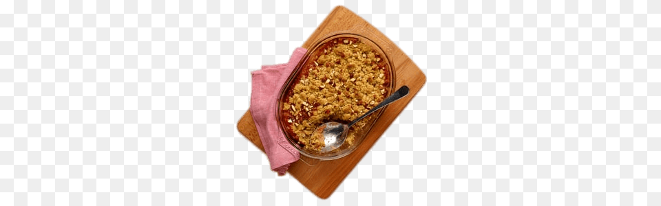 Rhubarb Crumble, Breakfast, Food, Cutlery, Spoon Free Transparent Png