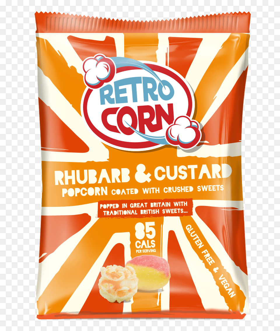 Rhubarb Custard Popcorn, Food, Sweets, Ketchup, Snack Free Png Download