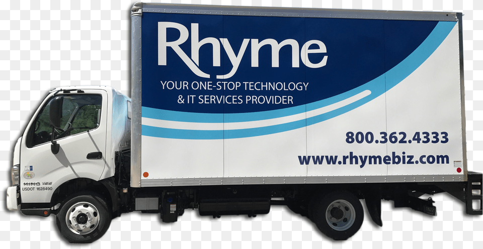 Rhyme Truck Commercial Vehicle, Advertisement, Moving Van, Transportation, Van Free Png Download