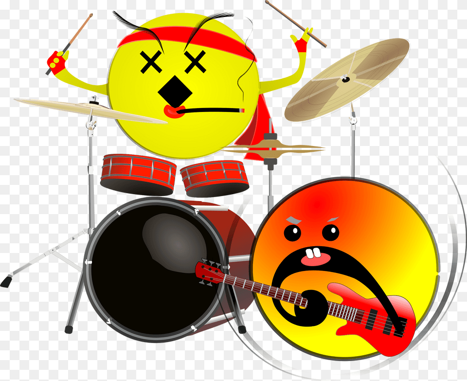Rhythm Section Clipart, Musical Instrument, Guitar, Drum, Percussion Free Png