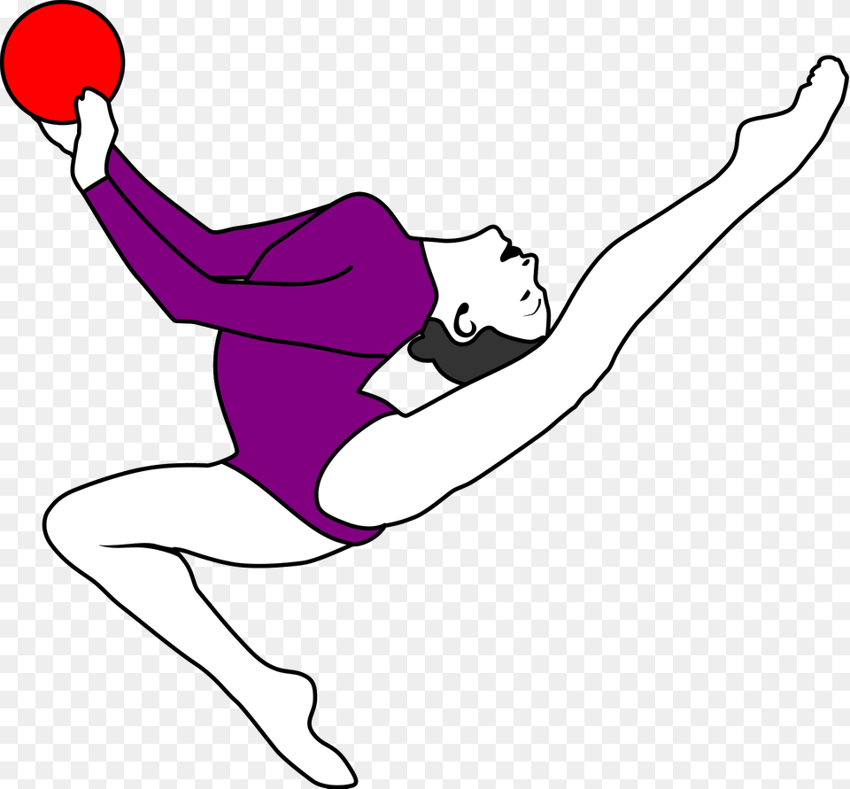 Rhythmic Gymnastics Ball Clipart, Dancing, Leisure Activities, Person, Baby Png Image