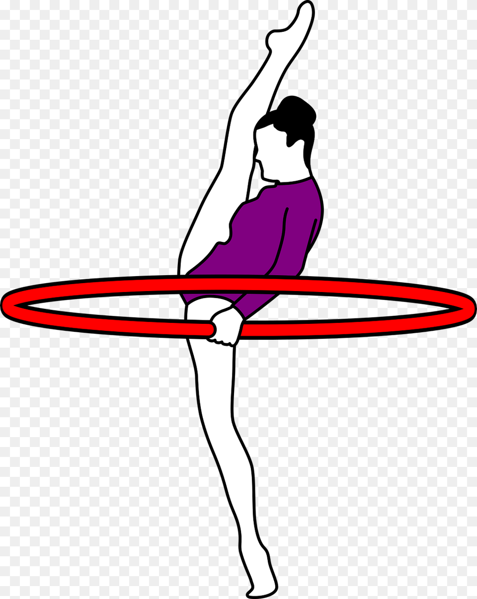 Rhythmic Gymnastics Clip Art, Hoop, Dancing, Leisure Activities, Person Free Png