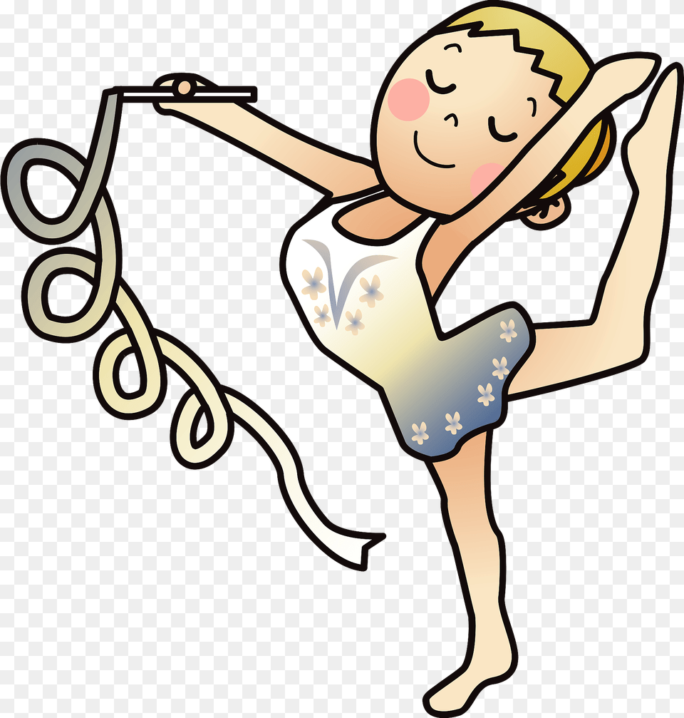 Rhythmic Gymnastics With Ribbon Clipart, Dancing, Leisure Activities, Person, Face Png