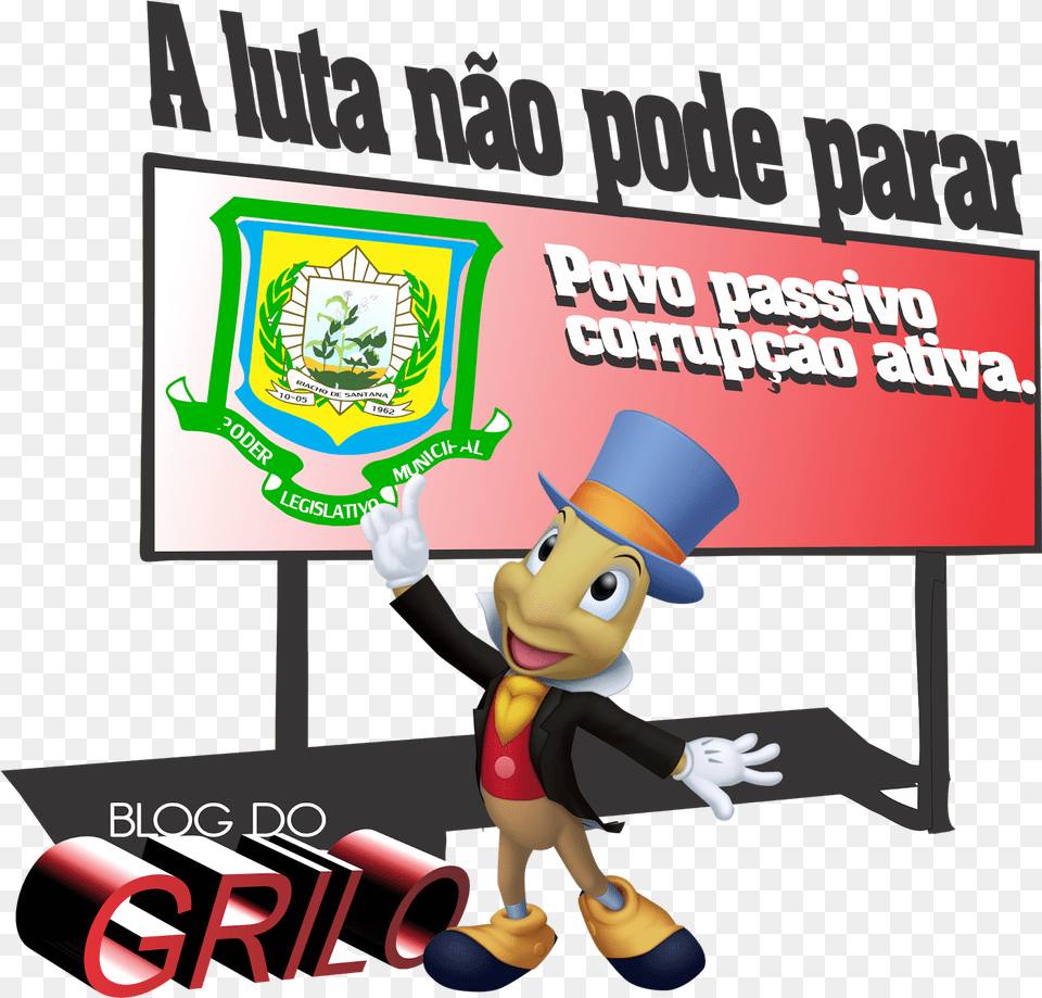Riacho De Santanarn Cmara Municipal Jiminy Cricket, Advertisement, Clothing, Glove, Baby Free Transparent Png