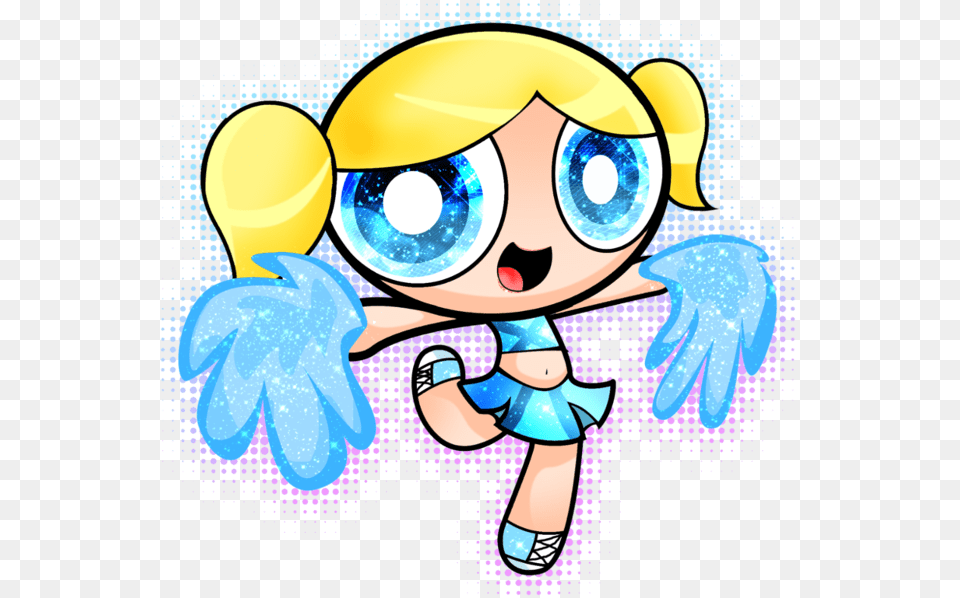 Rialto Panthers Junior All American Football Amp Cheer Powerpuff Girls Bubbles Cheerleader, Baby, Person, Book, Comics Free Png Download