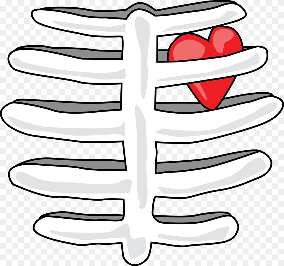 Rib Cage With Heart T Shirt Find This At Digitaltshirtshop Rib Cage Clip Art, Cutlery, Fork, Balloon Png