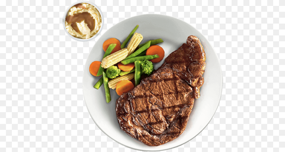 Rib Eye Steak Premium Steak Kenny Rogers, Food, Meat, Food Presentation, Pork Free Png