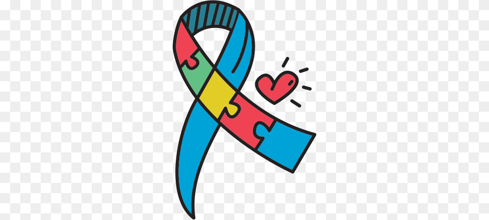 Ribbon And Heart Autism, Symbol, Dynamite, Weapon, Logo Png
