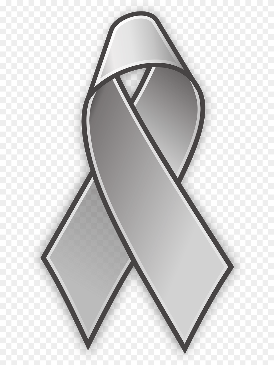 Ribbon Awareness Lace Picture Brain Cancer Go Gray, Accessories, Symbol Free Transparent Png