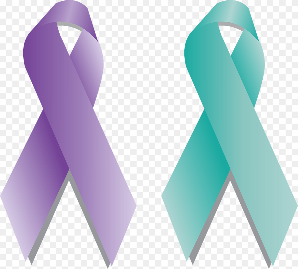 Ribbon Awareness Support Disease Medical Teal And, Accessories, Formal Wear, Purple, Tie Png Image