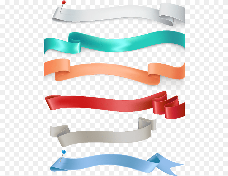 Ribbon Banner Decorative Ribbon In Different Colour, Accessories Free Png Download