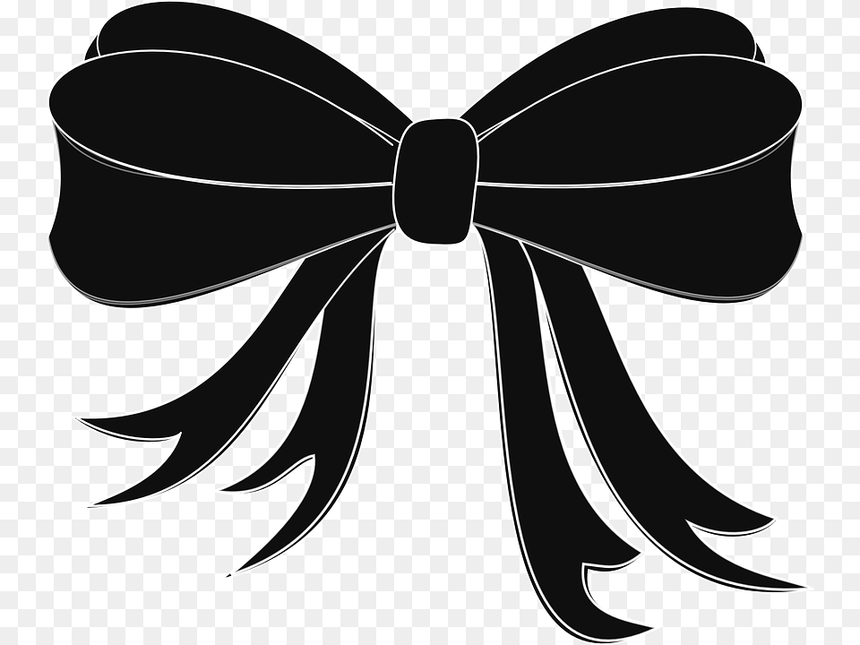Ribbon Black And White Transparent Ribbon Black Black Bow Clip Art, Accessories, Formal Wear, Tie, Animal Png Image