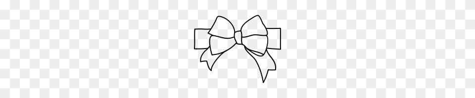 Ribbon Bow Icons Noun Project, Gray Png Image