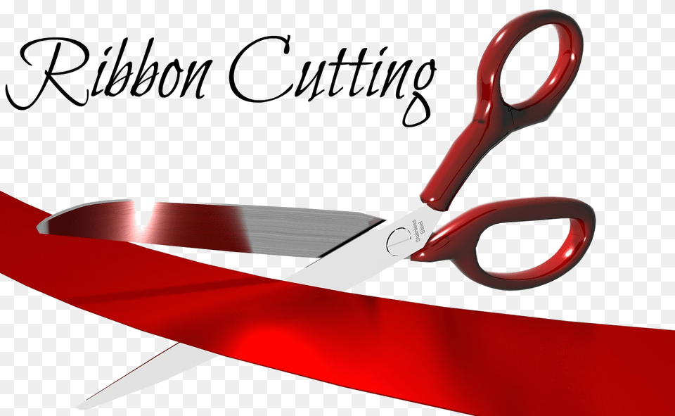 Ribbon Cutting Grand Opening, Scissors, Blade, Shears, Weapon Png