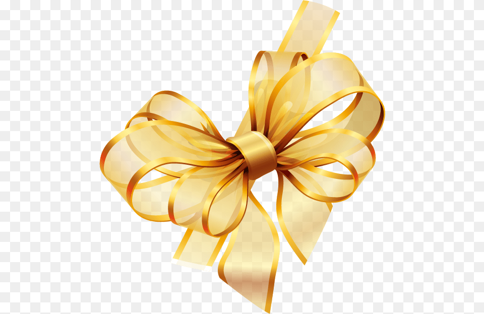 Ribbon Gold Hq Transparent Background Gold Ribbon, Gift, Dynamite, Weapon Free Png