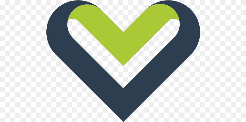 Ribbon Heart Vector Image Corazon En Vector Azul Verde, Logo Free Png Download