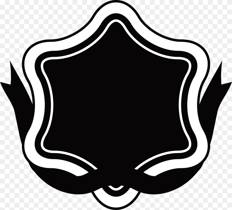 Ribbon Label Logo Clip Art, Symbol, Emblem, Armor, Animal Free Transparent Png