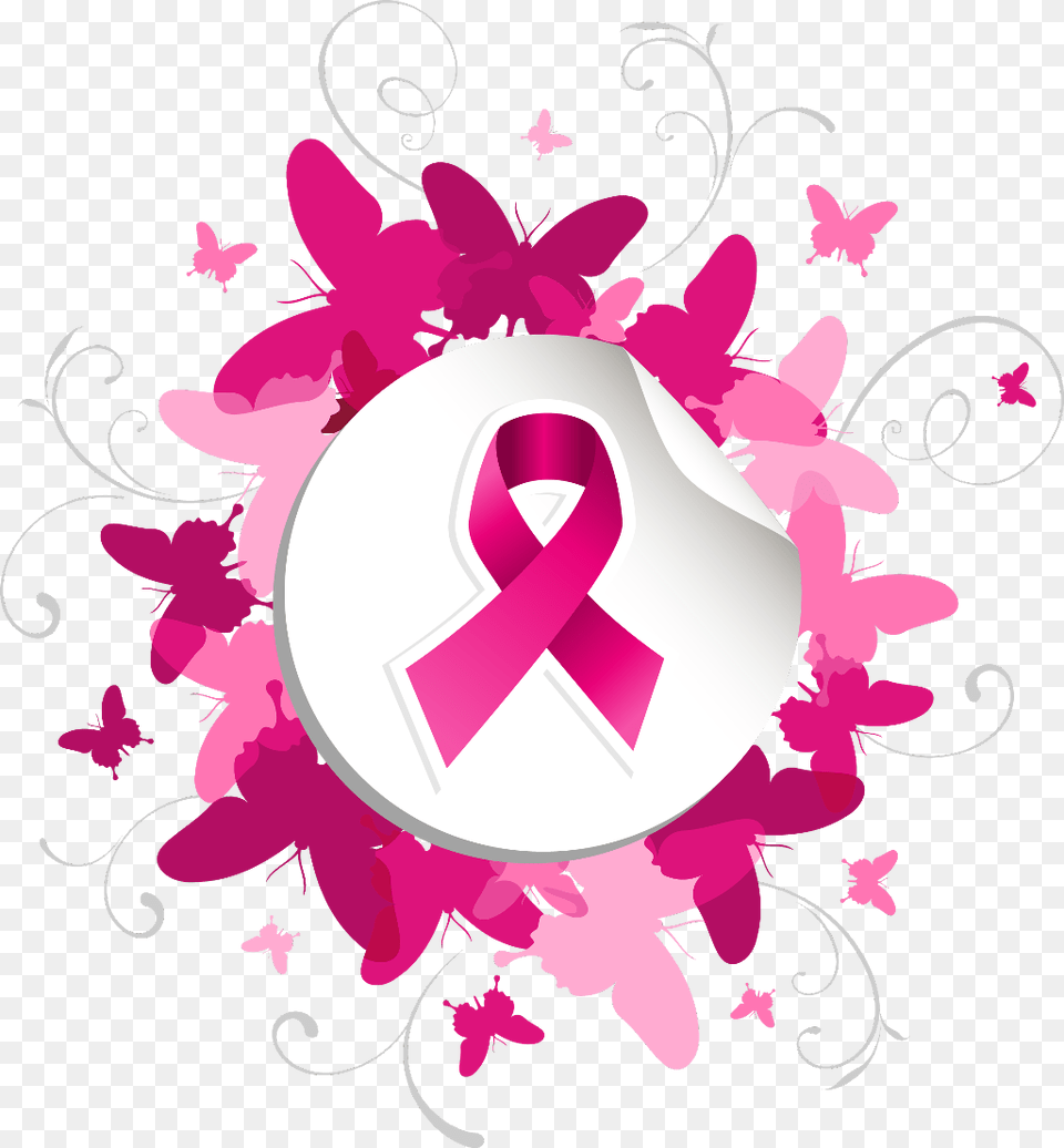 Ribbon Pink Breastcancer Breastcancerawareness Breast Cancer Support, Art, Floral Design, Graphics, Pattern Free Png Download