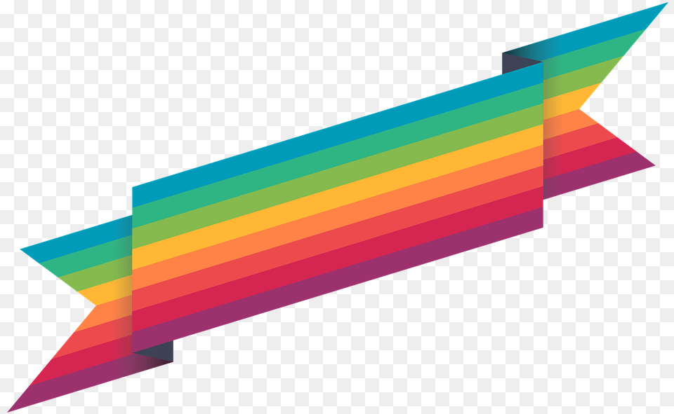 Ribbon Rainbow, Art, Graphics Png Image