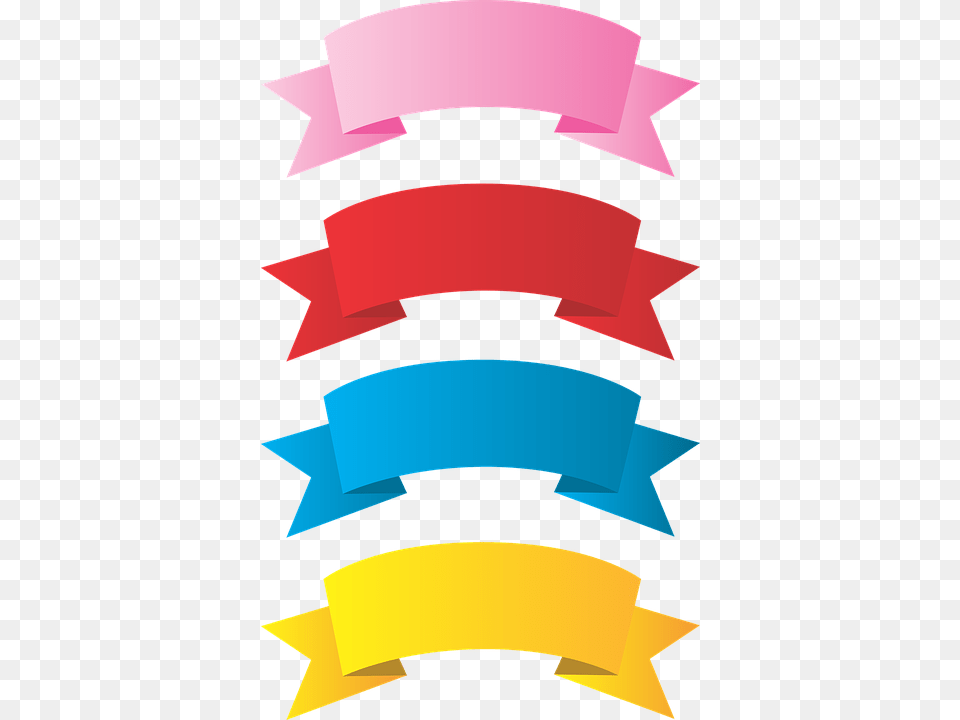 Ribbon Tape Bows Red Pink Yellow Faixa Azul Com Vermelho, Art, Graphics, Logo Png