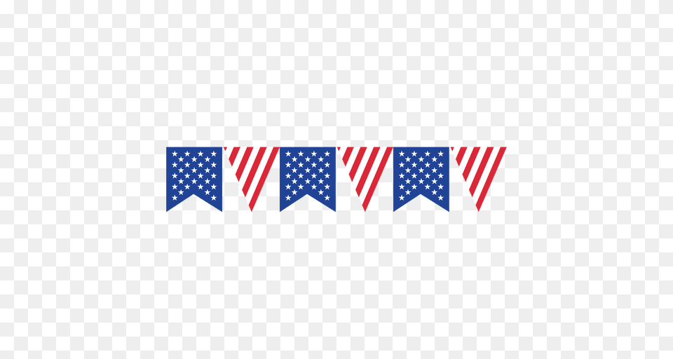Ribbon Triangle Usa Flag Bunting, American Flag Png