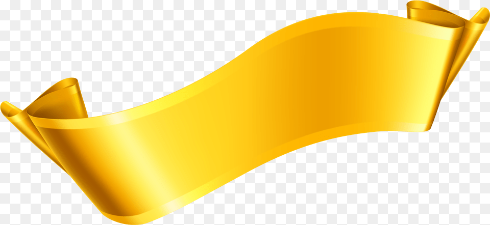 Ribbon Yellow Gold, Text, Document, Scroll, Clothing Png