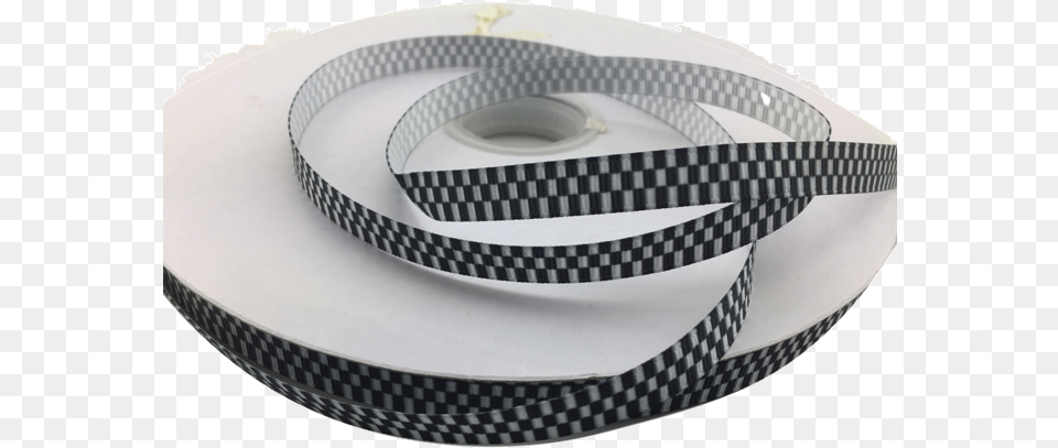 Ribbons Tag Black And White Checker Printed Ribbons Circle Free Transparent Png