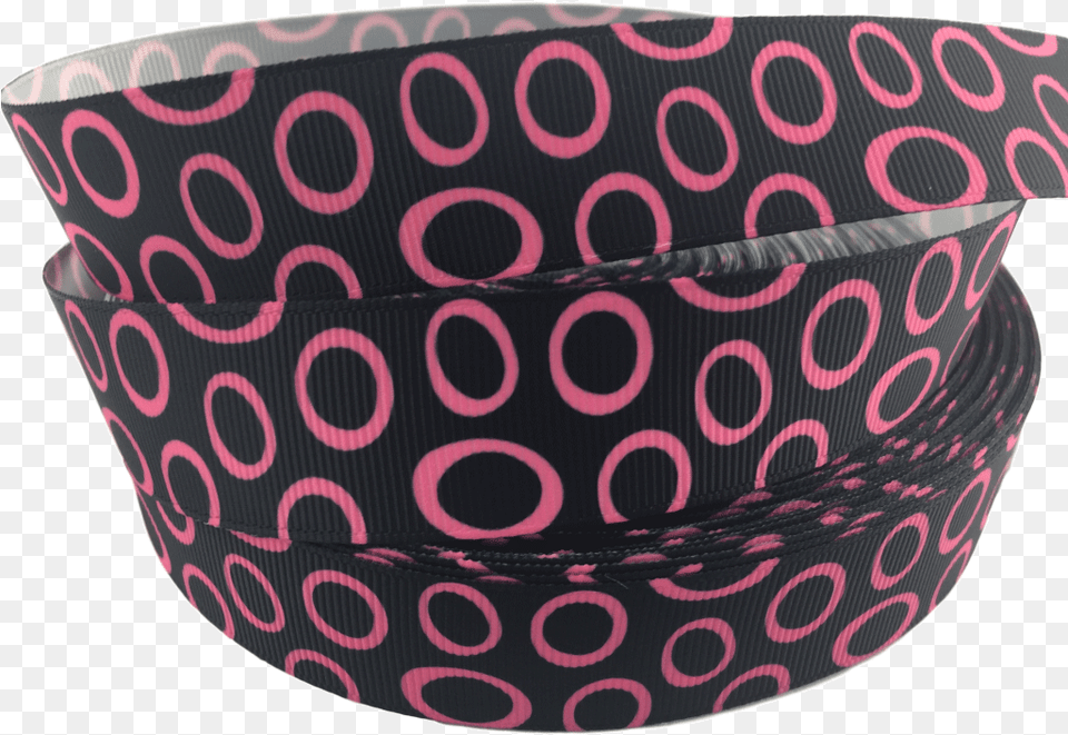 Ribbons Tag Black Ribbon With Hot Pink Rings Grosgrain, Accessories, Formal Wear, Tie, Pattern Free Transparent Png