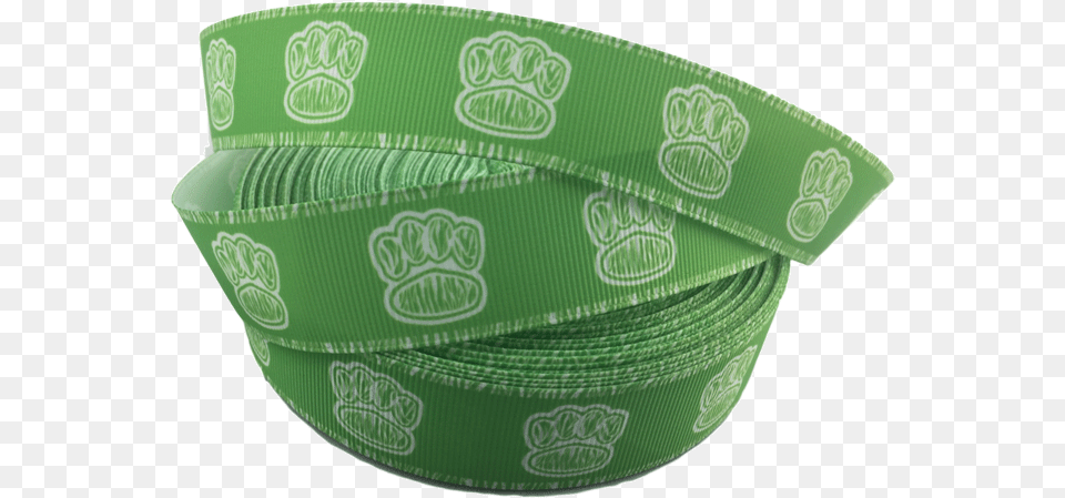 Ribbons Tag Green Paw Print Grosgrain Ribbons 1 Belt, Accessories Free Png Download
