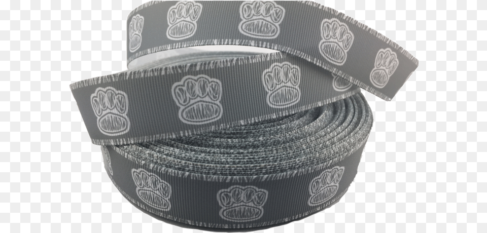 Ribbons Tag Grey Paw Print Grosgrain Ribbons 1 Solid Belt, Accessories Png