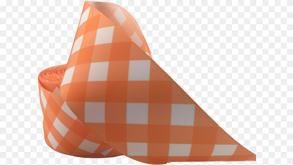 Ribbons Tag Orange Plaid Ribbons 3 Grosgrain Ribbons Stole, Clothing, Hat, Napkin Free Png