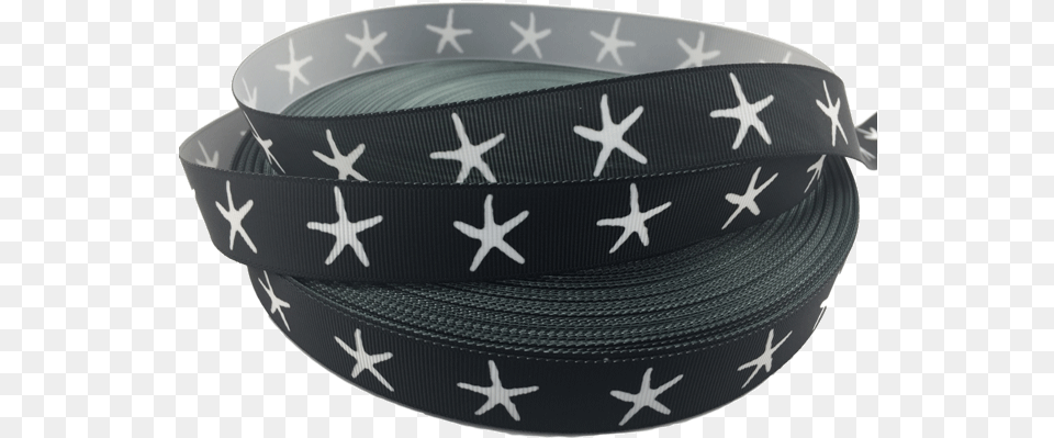 Ribbons Tag Star Fish Grosgrain Ribbons 78 Black, Accessories, Belt Free Png Download