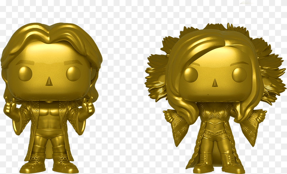 Ric And Charlotte Flair Funko Pop, Gold, Toy, Treasure, Alien Free Png