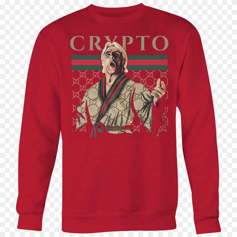 Ric Flair Crypto, Sweatshirt, Clothing, Sweater, Hoodie Free Transparent Png
