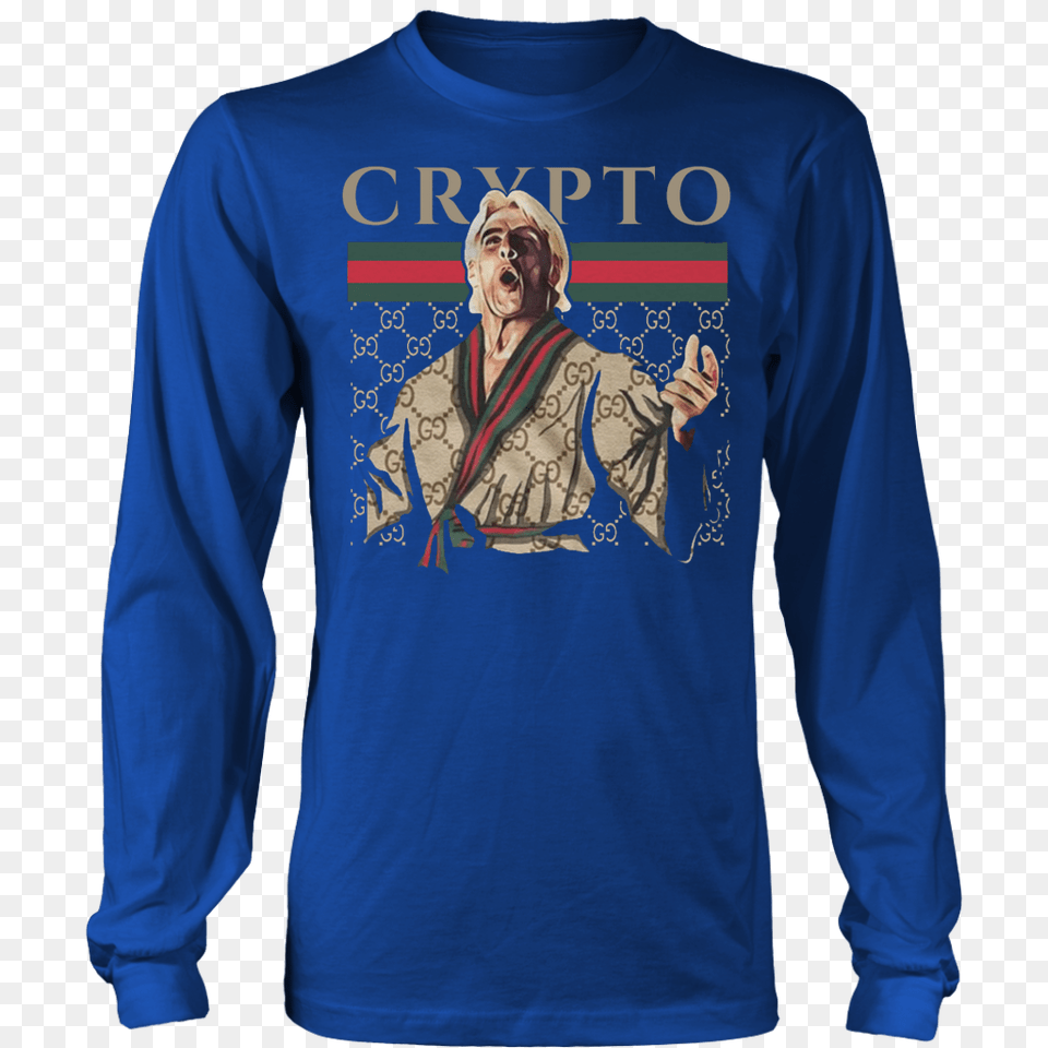 Ric Flair Crypto, Long Sleeve, Clothing, Sleeve, Sweatshirt Free Png Download