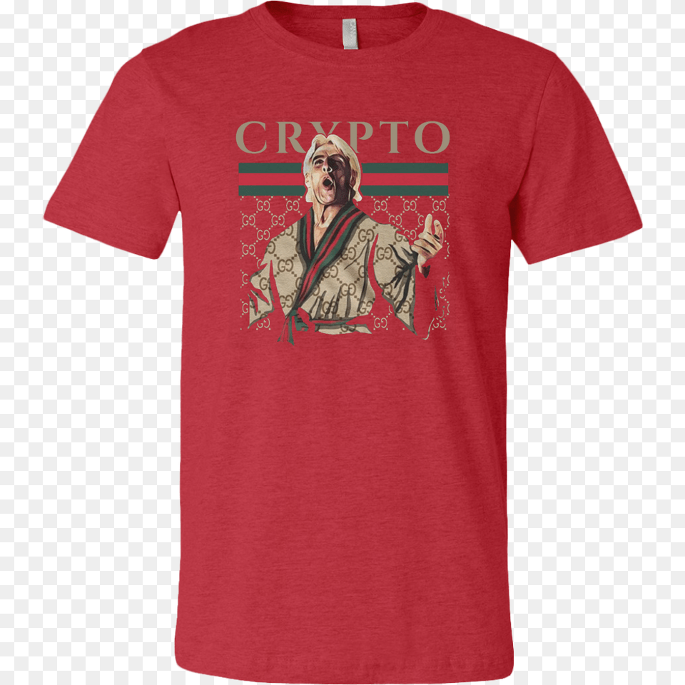 Ric Flair Crypto, Clothing, T-shirt, Adult, Female Free Png