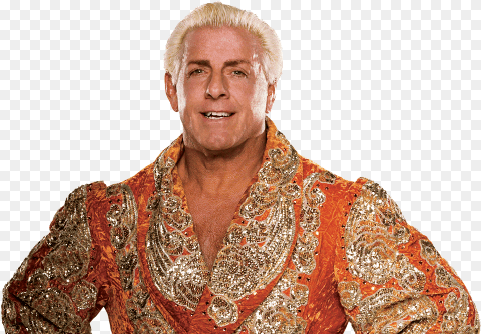 Ric Flair Won The Wwe Title During The 1992 Royal Rumble Ric Flair Cut Out, Portrait, Photography, Person, Man Free Png Download