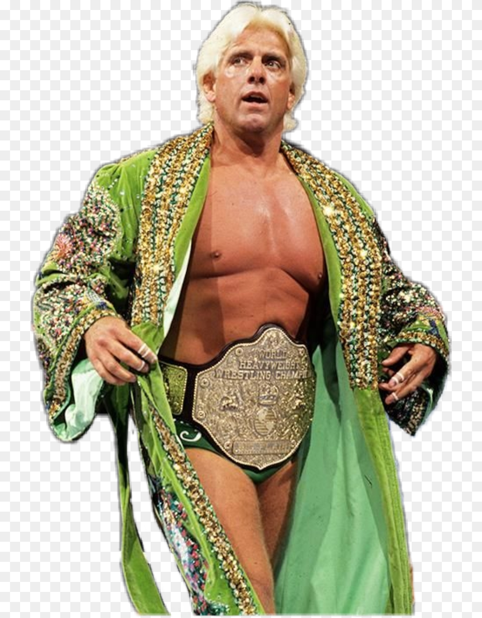Ric Flair World Heavyweight Champion, Adult, Male, Man, Person Png Image