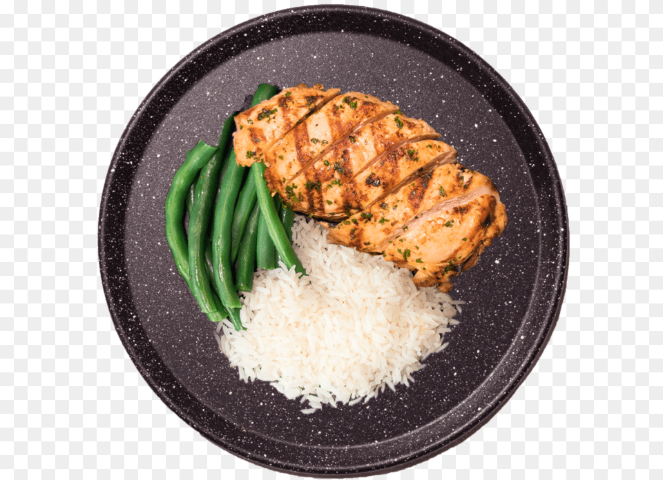 Rice, Food, Food Presentation, Plate, Meat Free Png Download