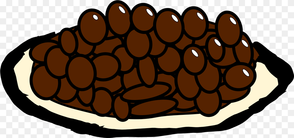 Rice And Beans Refried Beans Baked Beans Clip Art Frijoles Animado, Cocoa, Dessert, Food, Produce Png Image