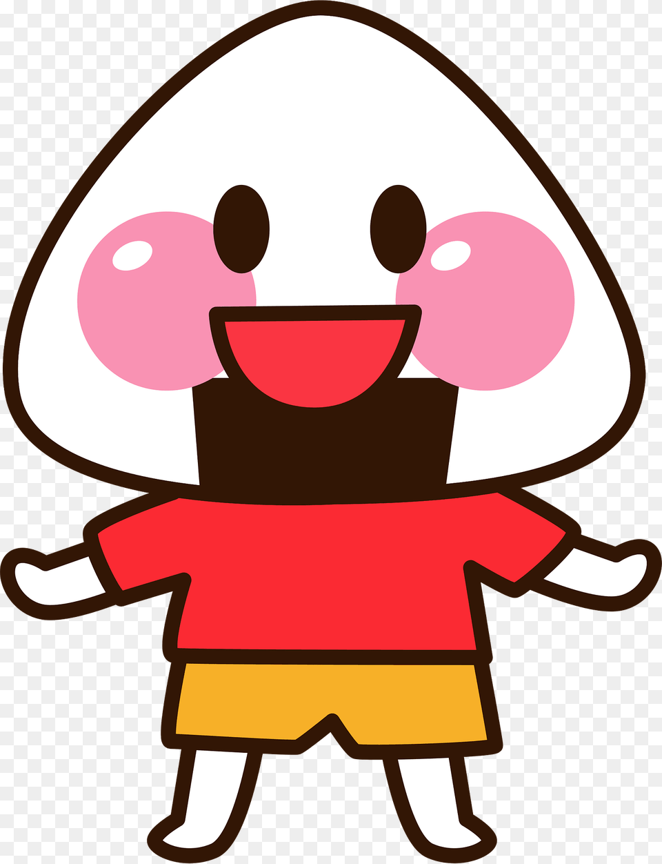 Rice Ball Character Clipart Png Image