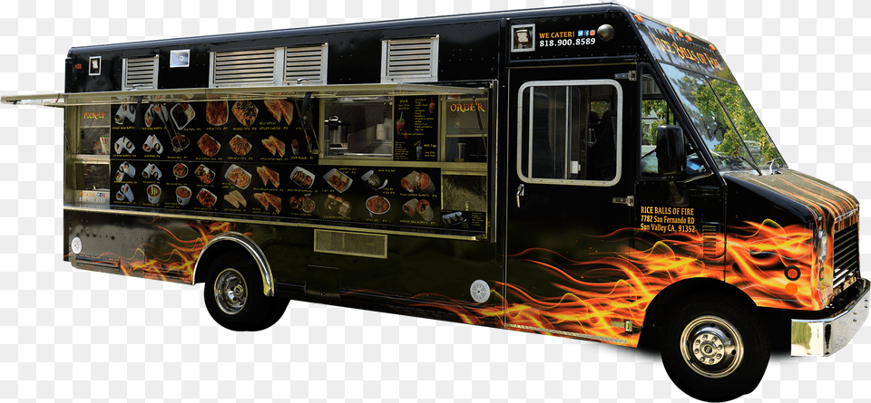 Rice Ball Of Fire Rice Balls Of Fire Food Truck, Transportation, Vehicle, Cup, Food Truck Free Transparent Png