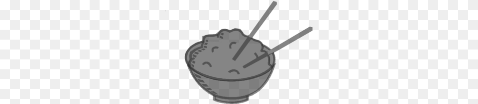 Rice Bowl Grey Clip Art, Beverage, Milk, Cutlery, Food Png Image