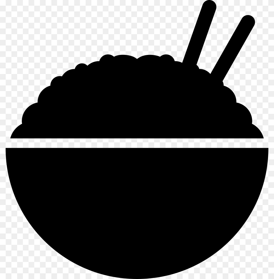 Rice Bowl With Chopsticks Icon Electronics, Hardware, Weapon Free Png Download