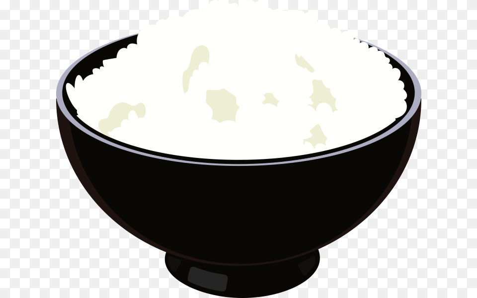 Rice Clipart Steam Rice, Bowl, Powder, Food, Disk Free Png